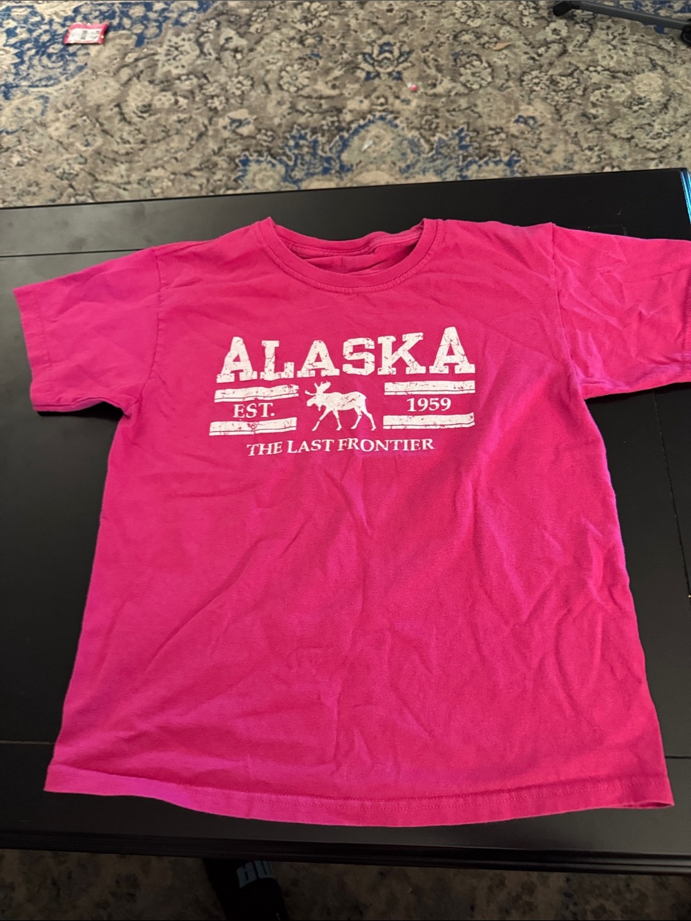 Kids Alaska 'The Last Frontier' Graphic Tee - Pink